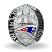 2018 New England Patriots Super Bowl Championship Ring/Pendant (Owner-C.Z. logo/Premium)